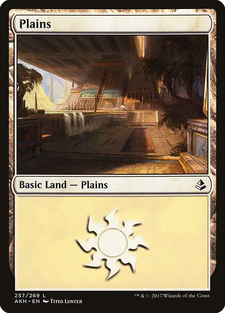 Plains, Magic card AKH 257 — Amonkhet set