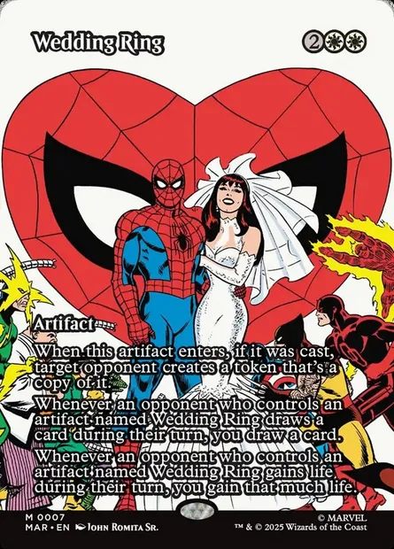 Wedding Ring, Magic card MAR 7 — Marvel Universe set