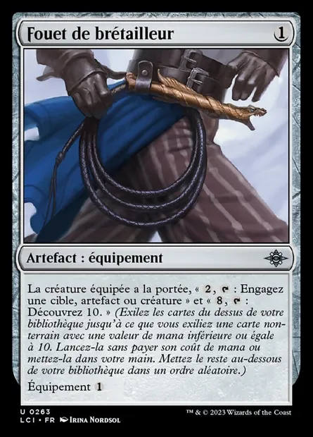 Fouet de brétailleur, carte Magic LCI 263 — extension The Lost Caverns of Ixalan