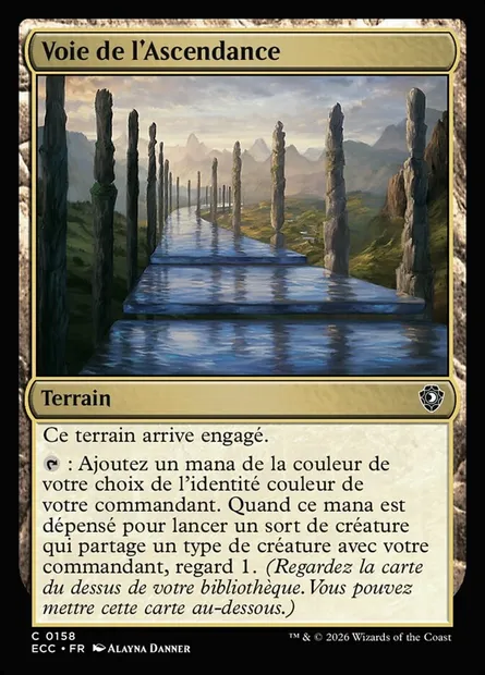 Voie de l'Ascendance, carte Magic ECC 158 — extension Lorwyn Eclipsed Commander