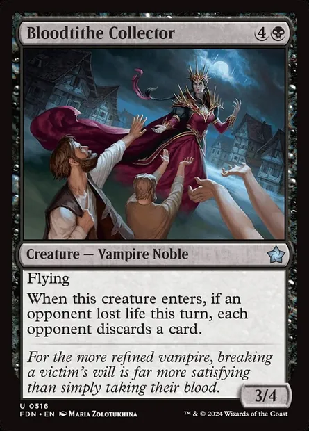 Bloodtithe Collector, Magic card FDN 516 — Foundations set