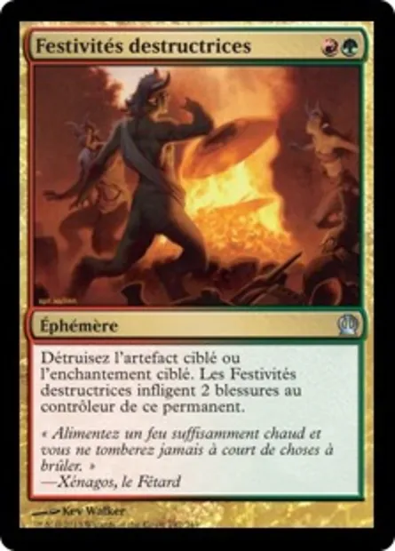 Festivités destructrices, carte Magic THS 192 — extension Theros