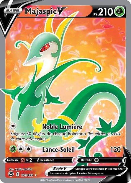 Majaspic V, carte Pokémon SIT 170 — extension Tempête Argentée