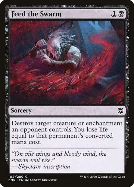 Feed the Swarm, Magic card ZNR 102 — Zendikar Rising set