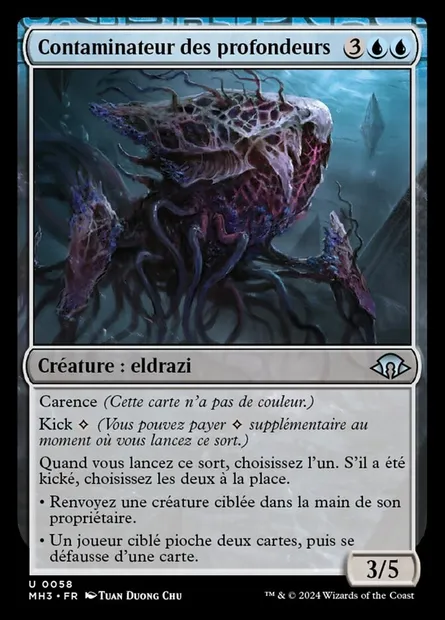 Contaminateur des profondeurs, carte Magic MH3 58 — extension Modern Horizons 3
