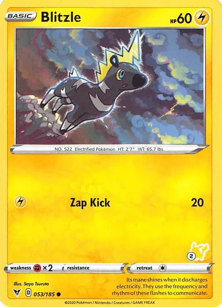 Blitzle, Pokémon card BA22 054-02 — Battle Academy 2022 set