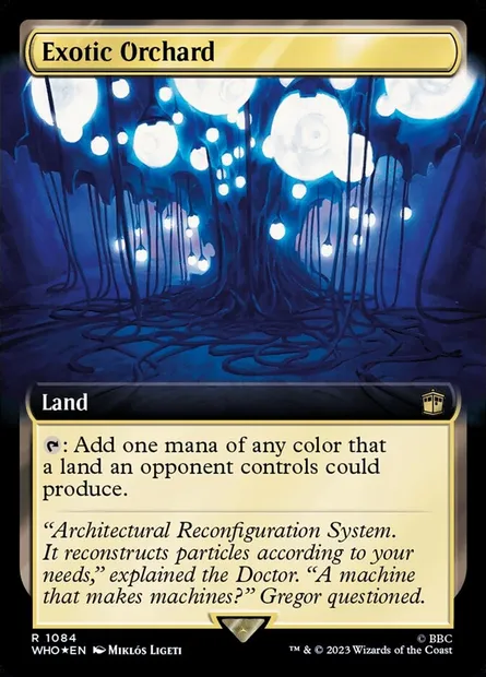 Verger exotique, carte Magic WHO 1084 — extension Doctor Who