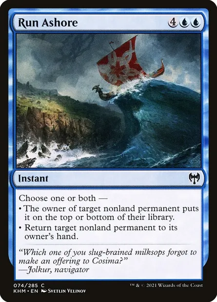 Run Ashore, Magic card KHM 74 — Kaldheim set