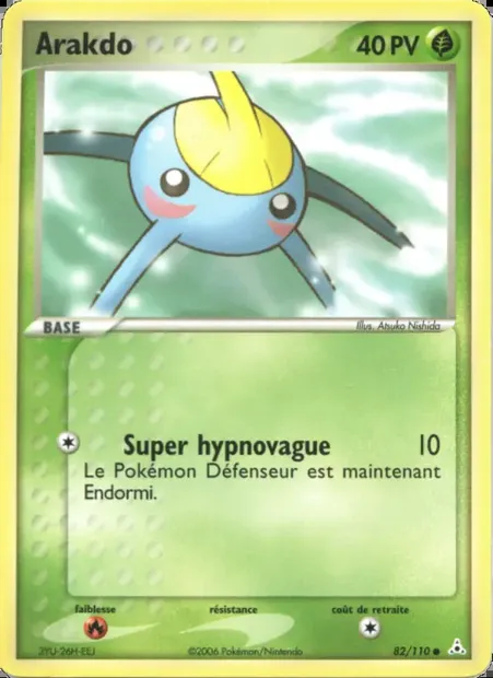 Arakdo, carte Pokémon HP 82 — extension EX Fantômes Holon