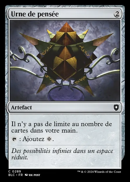 Urne de pensée, carte Magic BLC 289 — extension Bloomburrow Commander
