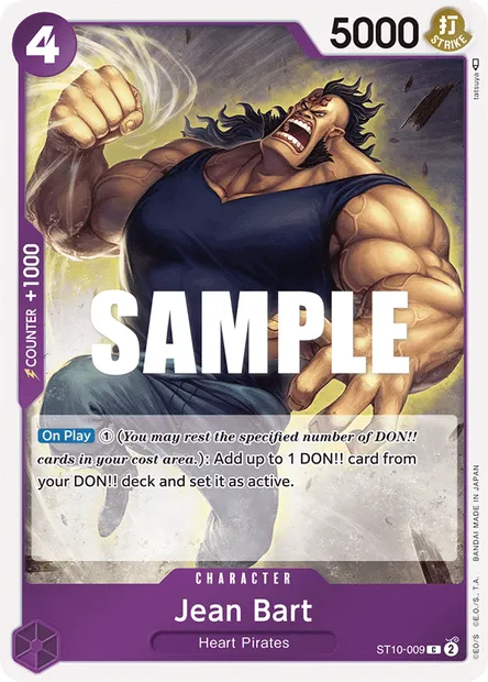 Jean Bart, One Piece card ST10-009 — The Three Captains set