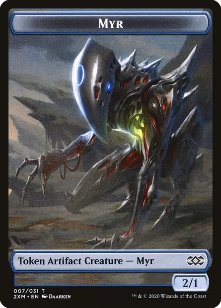 Myr, carte Magic T2XM 7 — extension Double Masters Tokens