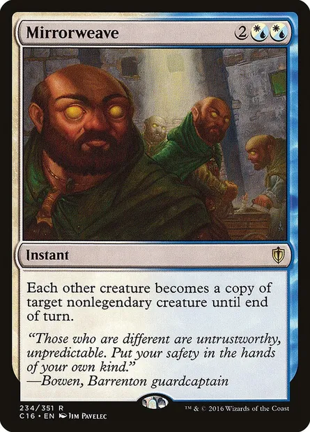 Mirrorweave, Magic card C16 234 — Commander 2016 set