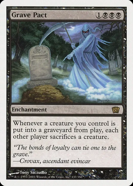 Grave Pact, Magic card 8ED 137 — Eighth Edition set