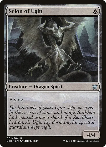 Scion of Ugin, Magic card DTK 1 — Dragons of Tarkir set