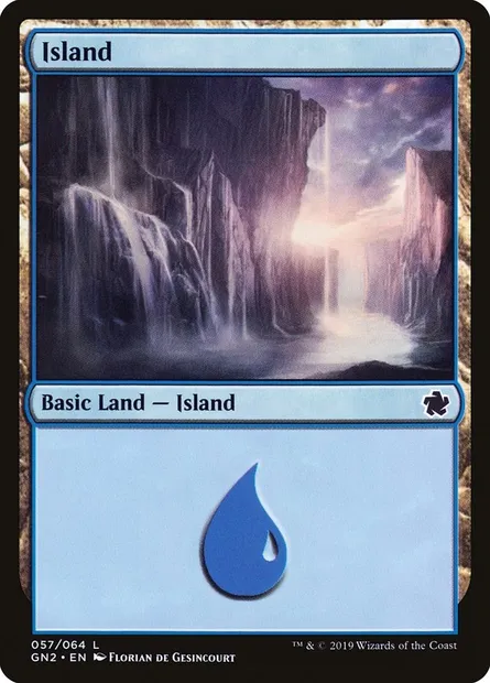 Island, Magic card GN2 57 — Game Night 2019 set