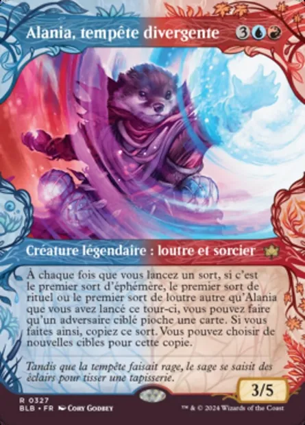 Alania, tempête divergente, carte Magic BLB 327 — extension Bloomburrow