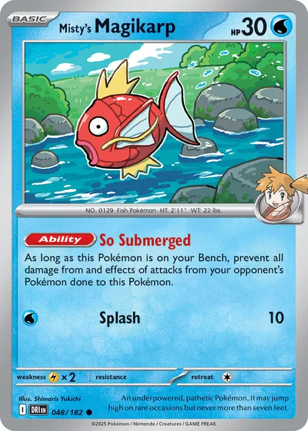 Misty's Magikarp, Pokémon card DRI 048 — Destined Rivals set