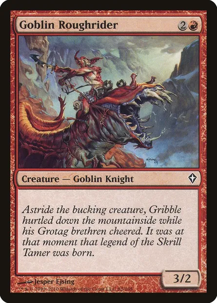 Goblin Roughrider, Magic card WWK 82 — Worldwake set