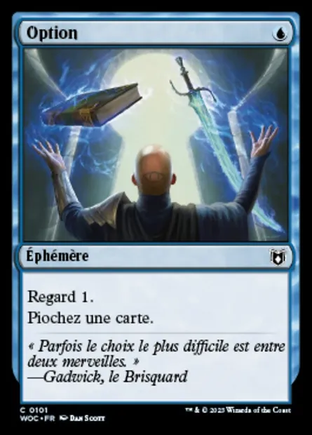 Option, carte Magic WOC 101 — extension Wilds of Eldraine Commander