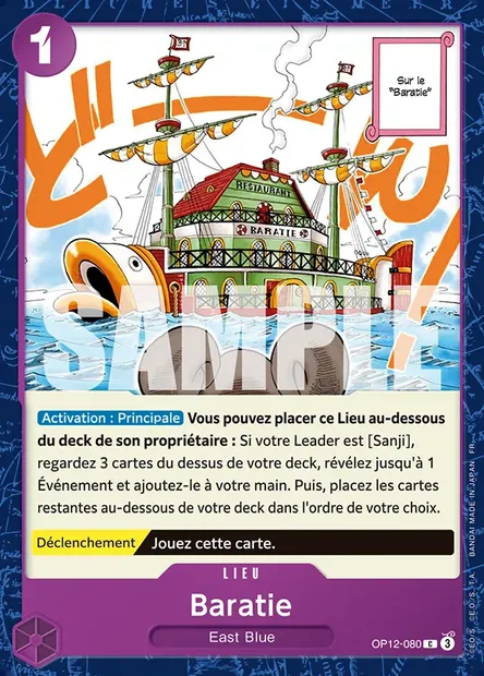 Baratie, carte One Piece OP12-080 — extension L'HÉRITAGE DU MAÎTRE