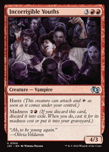 Incorrigible Youths, Magic card J25 564 — Foundations Jumpstart set