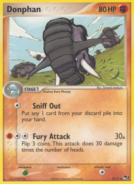 Donphan, Pokémon card P3 8 — POP Series 3 set
