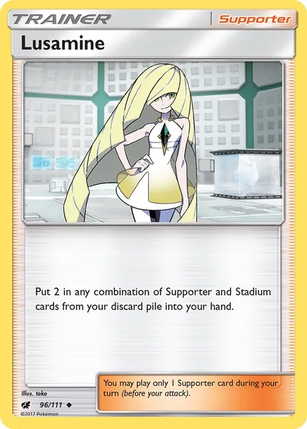 Lusamine, Pokémon card CIN 96 — Crimson Invasion set