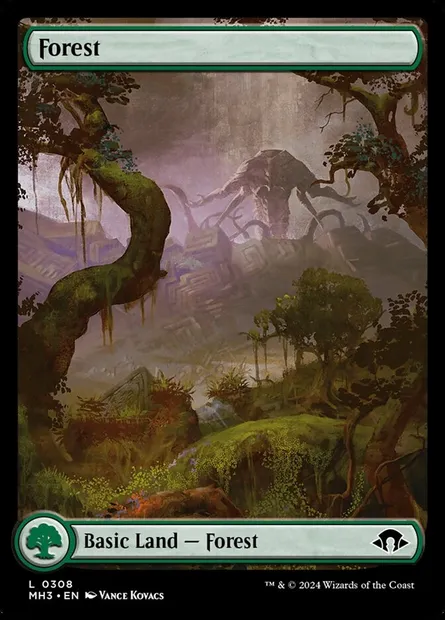 Forest, Magic card MH3 308 — Modern Horizons 3 set