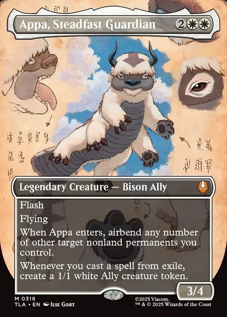 Appa, Steadfast Guardian, Magic card TLA 316 — Avatar: The Last Airbender set