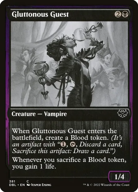 Convive gloutonne, carte Magic DBL 381 — extension Innistrad : Double Programme