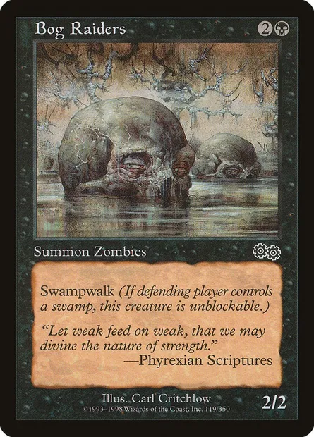 Bog Raiders, Magic card USG 119 — Urza's Saga set
