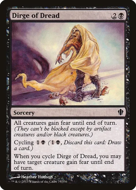 Dirge of Dread, Magic card C13 73 — Commander 2013 set