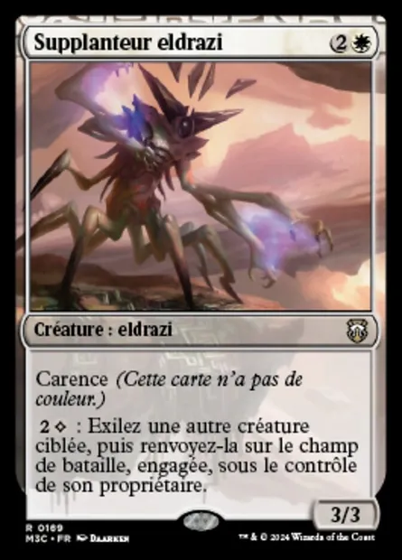 Supplanteur eldrazi, carte Magic M3C 169 — extension Modern Horizons 3 Commander
