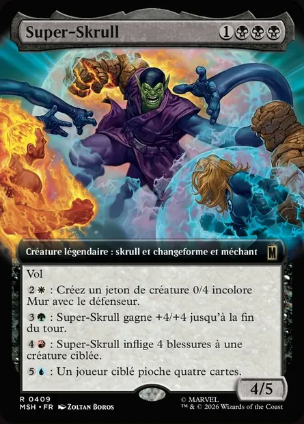 Super-Skrull, carte Magic MSH 409 — extension Marvel Super Heroes