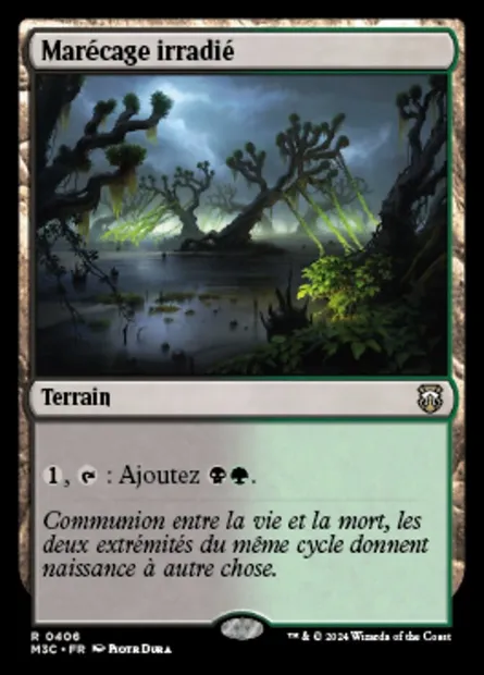 Marécage irradié, carte Magic M3C 406 — extension Modern Horizons 3 Commander