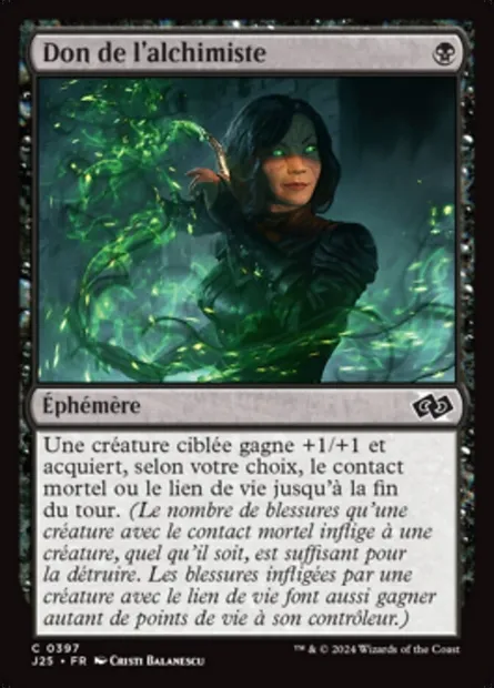 Don de l'alchimiste, carte Magic J25 397 — extension Foundations Jumpstart