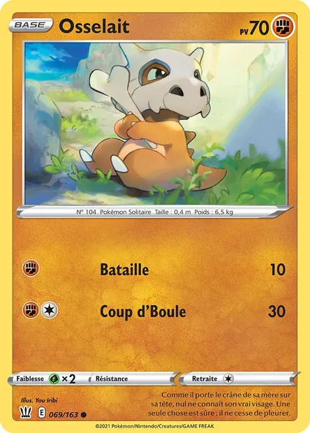 Osselait, carte Pokémon BST 69 — extension Styles de combat