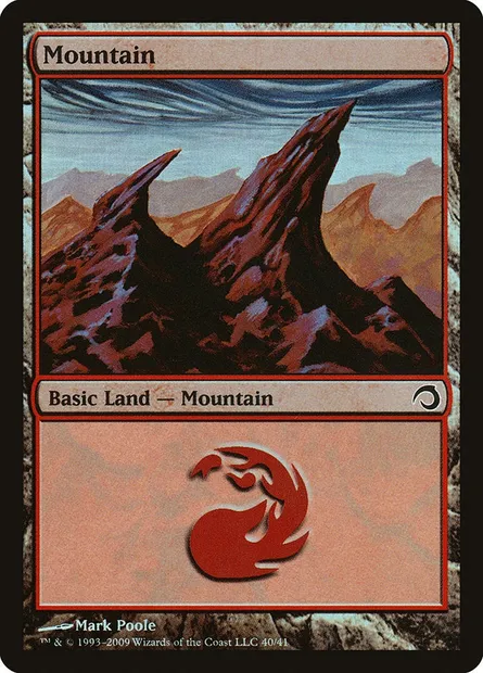 Mountain, Magic card H09 40 — Premium Deck Series: Slivers set