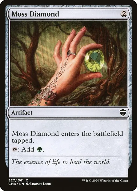 Moss Diamond, Magic card CMR 327 — Commander Legends set