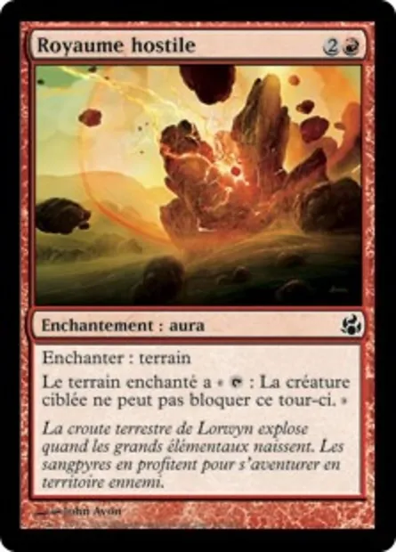 Royaume hostile, carte Magic MOR 91 — extension Leveciel