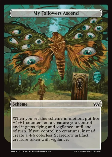 My Followers Ascend, Magic card DSC 343 — Duskmourn: House of Horror Commander set