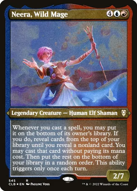 Neera, Wild Mage, Magic card CLB 545 — Commander Legends: Battle for Baldur's Gate set