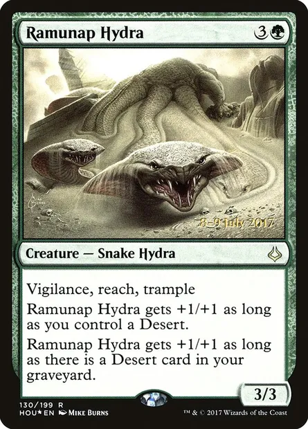 Ramunap Hydra, Magic card PHOU 130s — Hour of Devastation Promos set