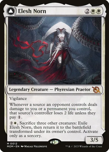 Elesh Norn // The Argent Etchings, Magic card MOM 12 — March of the Machine set