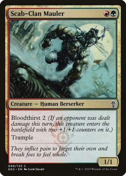 Scab-Clan Mauler, Magic card GK2 99 — RNA Guild Kit set