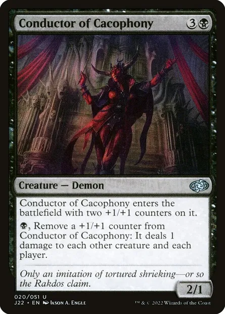 Conductor of Cacophony, Magic card J22 20 — Jumpstart 2022 set
