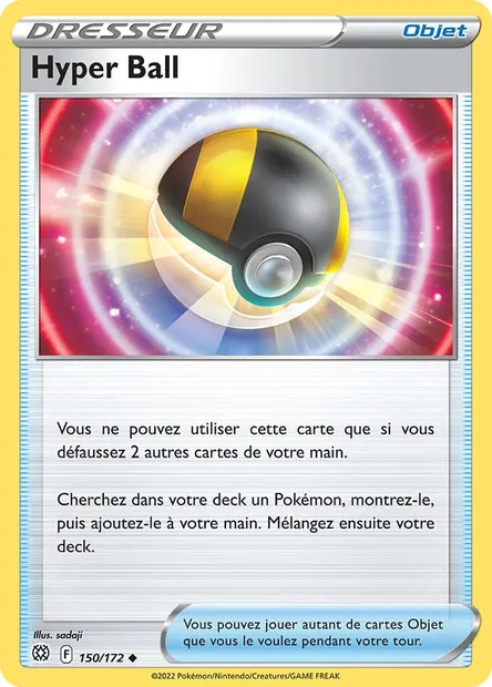 Hyper Ball, carte Pokémon BRS 150 — extension Stars Étincelantes