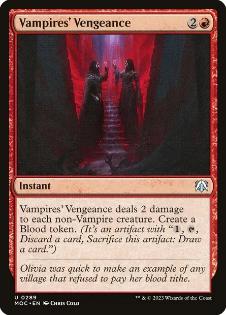 Vampires' Vengeance, Magic card MOC 289 — March of the Machine Commander set