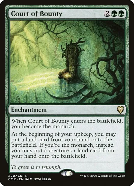 Court of Bounty, Magic card CMR 220 — Commander Legends set
